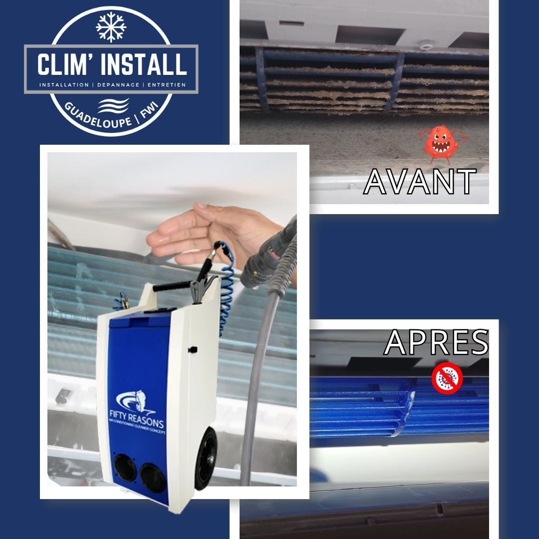 Avant/Après nettoyage CLIM'INSTALL Avant/Après nettoyage CLIM'INSTALL